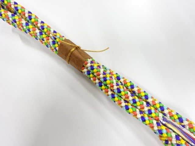 未使用品　正絹　手組帯締め